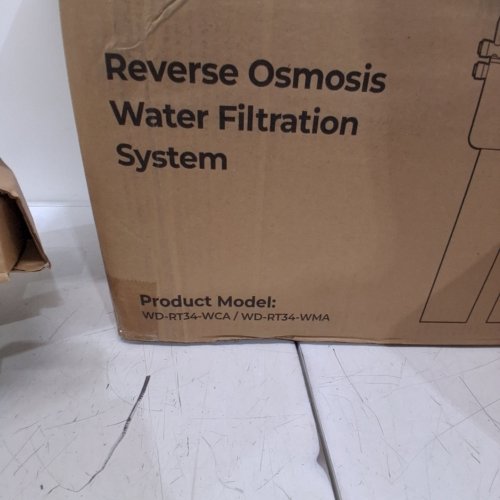 WATERDROP REMINERALIZATION REVERSE OSMOSIS WATER FILTRATION SYSTEM - 100 TO 240 V - 450GPD - 13.39" X 6.22" X 17.95" - WHITE (MODEL: WD-RT34-WMA) image 3