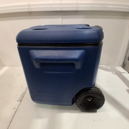 COLEMAN CHILLER COOLER WITH WHEELS - 60QT/57L - DARK BLUE/BLACK (MODEL: 2231508) image 6
