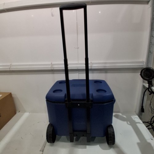COLEMAN CHILLER COOLER WITH WHEELS - 60QT/57L - DARK BLUE/BLACK (MODEL: 2231508) image 7
