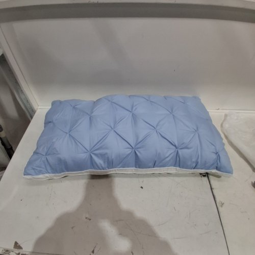 MELLOW PUFF PILLOW COOLING ICE PILLOW - KING - 20" X 36" - BLUE image 2