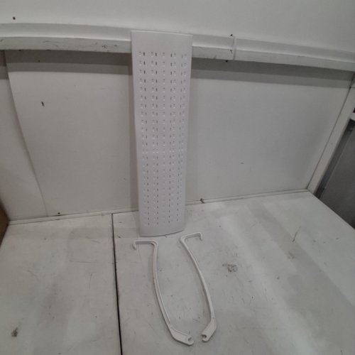 AIR CONDITIONER ADJUSTABLE BAFFLE WIND DEFLECTOR - UNIVERSAL FIT - WHITE image 2