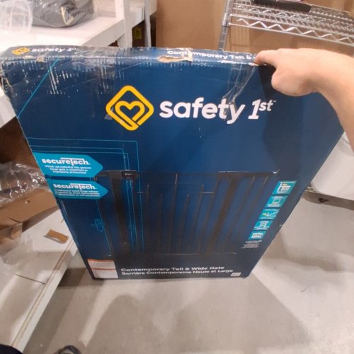 SAFETY 1ST CONTEMPORARY TALL & WIDE GATE WITH SECURETECH - 29"-47" X 36" - BLACK - (MODEL: GA176CBLKF2) image 4