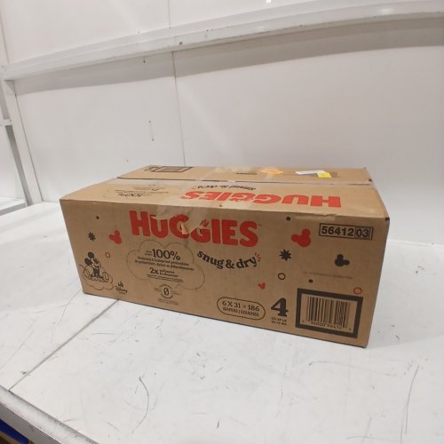 186PK HUGGIES SNUG AND DRY DIAPERS - SIZE 4 image 2