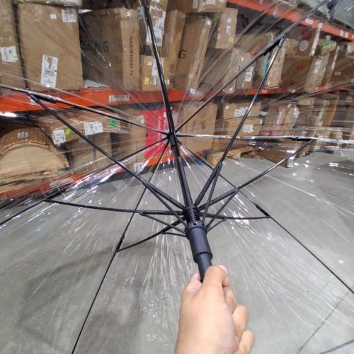G4FREE AUTO OPEN GOLF UMBRELLA - 62" - CLEAR image 2