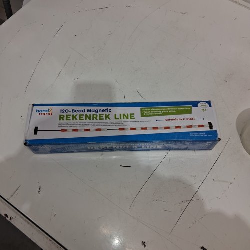 HAND2MIND 120-BEAD MAGNETIC DEMONSTRATION REKENREK LINE - EXTENDS TO 4FT - RED/WHITE image 3