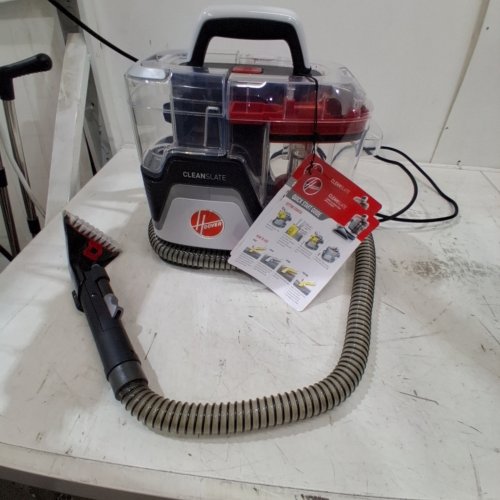 HOOVER CLEANSLATE PORTABLE CARPET & UPHOLSTERY SPOT CLEANER & STAIN REMOVER - 40OZ DUAL TANKS - RED/GREY (MODEL: FH14001VCD) image 2