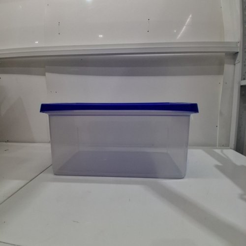 BANKERSBOX HEAVY DUTY PLASTIC FILE STORAGE BOX - CLEAR/BLUE (MODEL: ‎0086205) image 2