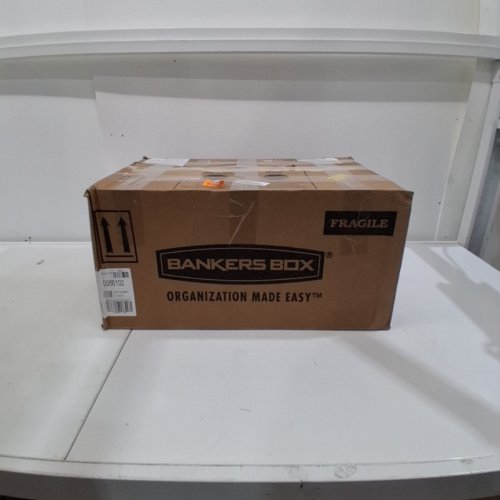 BANKERSBOX HEAVY DUTY PLASTIC FILE STORAGE BOX - CLEAR/BLUE (MODEL: ‎0086205) image 4