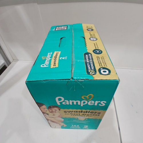144PK PAMPERS SWADDLERS DISPOSABLE BABY DIAPERS - SIZE 2 (10-22LBS) image 3