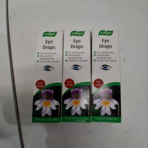 3PK A.VOGEL FAST ACTING EYE DROPS - FOR DRY, BURNING EYES- 10 ML EACH image 3