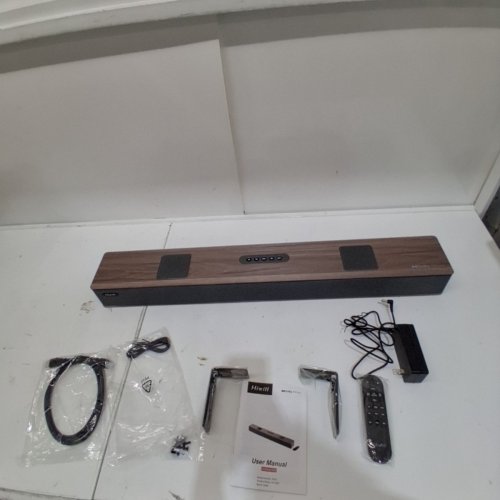 HIWILL DOLBY ATMOS BLUETOOTH ALL-IN-ONE WOODEN SOUND BAR WITH DUAL BUILT-IN SUBWOOFER - 5.2.2CH - 33" (MODEL: WONOBLE A502) image 3