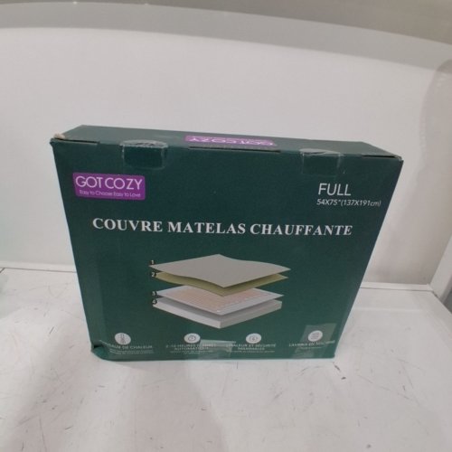 GOTCOZY HEATED QUILTED MATTRESS PAD WITH ELECTRIC WARMING MATTRESS TOPPER - FULL(54"X75") - WHITE image 4