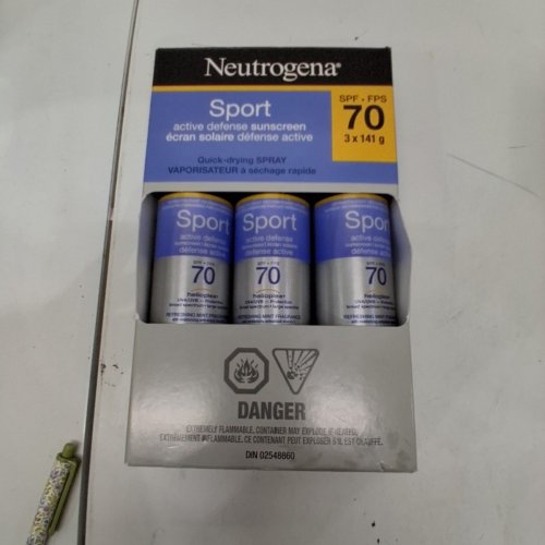 3 NEUTROGENA SPORT ACTIVE DEFENSE SUNSCREEN SPRAY SPF 70 - 141G EACH image 2