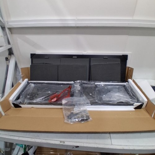 5 DRAWER DRESSER WITH FOLDABLE FABRIC BOXES - 11.8" X 39.4" X 21.9" - GREY (MODEL: FD-R501-GREY) image 2