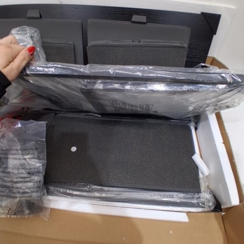 5 DRAWER DRESSER WITH FOLDABLE FABRIC BOXES - 11.8" X 39.4" X 21.9" - GREY (MODEL: FD-R501-GREY) image 5