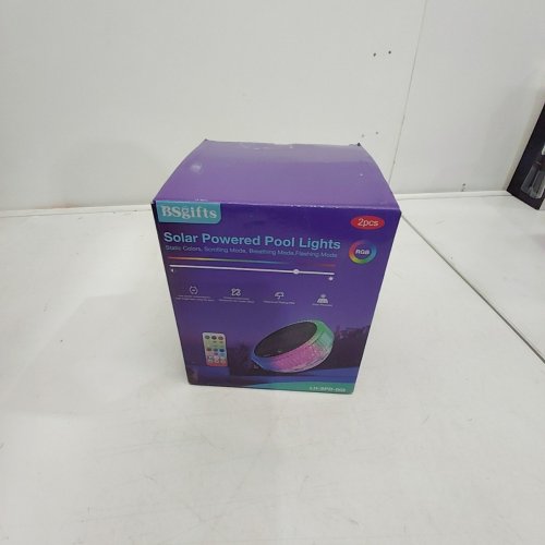 2PK BSGIFTS RGB SOLAR POWERED POOL LIGHTS (MODEL: LH-SPD-002) image 4