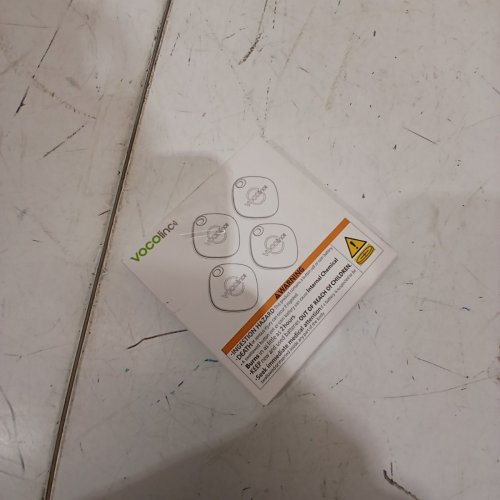 4PK VOCOLINC AIR TRACKER SMART TAGS FOR ANDOID & IOS - REMOVEABLE BATTERY - BLACK image 5