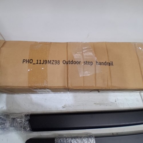 2PK GARVEE OUTDOOR 4-STEP HANDRAIL RAILING KIT - BLACK (MODEL: PHO_11J9MZ98) image 3