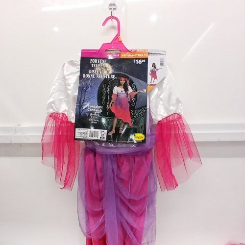 2PC GIRLS PARTYHOLIC FORTUNE TELLER COSTUME - MEDIUM (8/10) - WHITE/PURPLE/PINK image 2