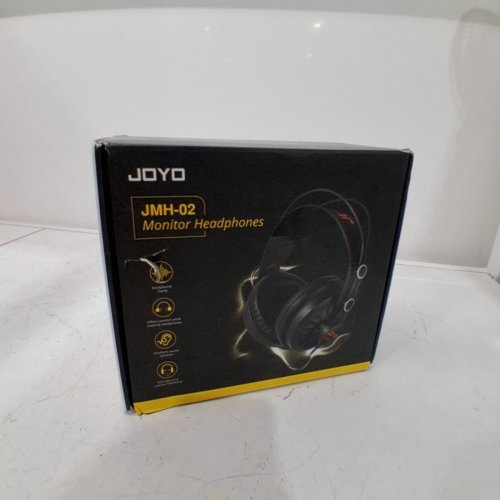 JOYO STUDIO WIRED HEADPHONES WITH AUX ADAPTER - BLACK - (MODEL: JMH-02) image 3