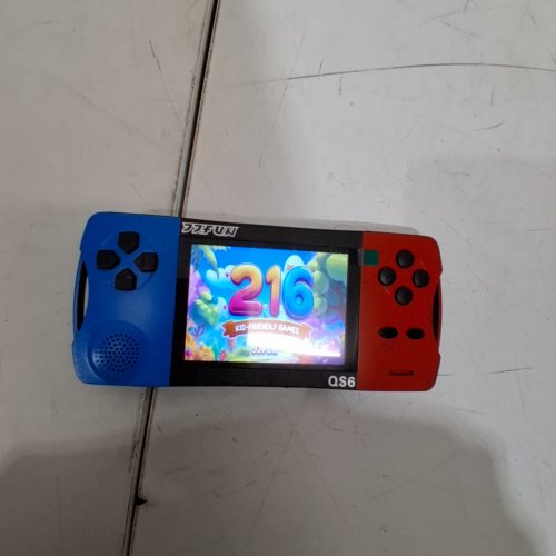 JJFUN RETRO HANDHELD GAME CONSOLE - 100+ GAMES - 3.2" IPS SCREEN - RED/BLUE (MODEL: QS6) image 2