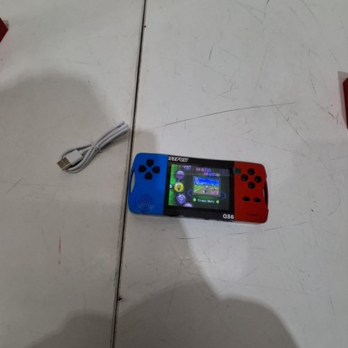JJFUN RETRO HANDHELD GAME CONSOLE - 100+ GAMES - 3.2" IPS SCREEN - RED/BLUE (MODEL: QS6) image 3