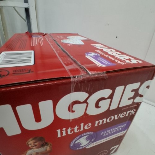 68PK HUGGIES LITTLE MOVERS BABY DIAPERS - SIZE 7 image 3
