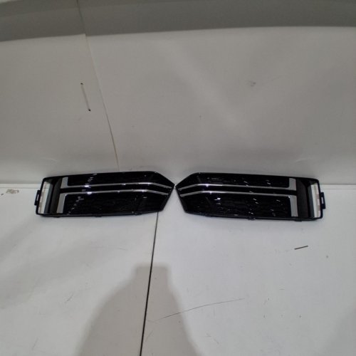 2PC ACROPIX FOG LIGHT GRILL REPLACMENTS - FOR AUDI A4 B9 S-LINE S4 2016-2018 - BLACK/SILVER (MODEL: ACCAR240627001491) image 3