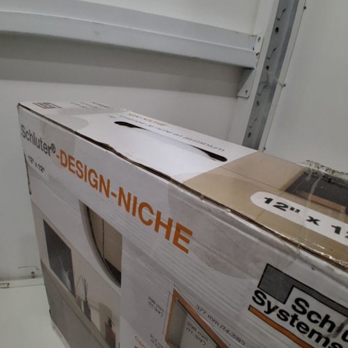 SCHLUTER DESIGN ALUMINUM SHOWER NICHE - 12" X 12" - MATTE BLACK image 3