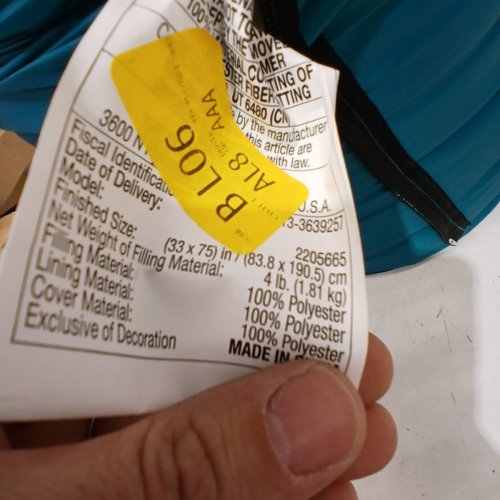 COLEMAN BRAZOS SLEEPING BAG - 33" X 75" - TEAL image 3