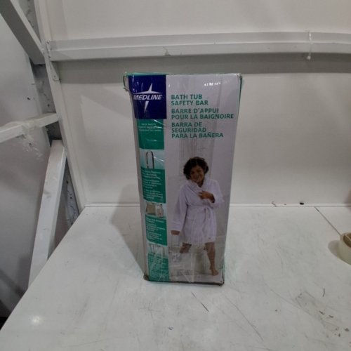 MEDLINE BATHTUB SAFETY GRAB BAR LOCKS TO SIDE OF TUB UP TO 6.5" THICK - WHITE image 4