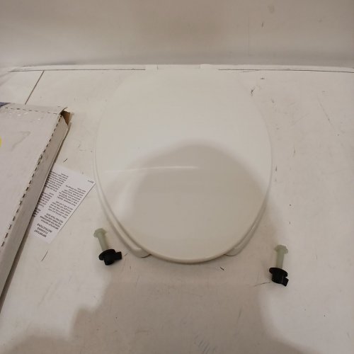 BEMIS OPEN FRONT TOILET SEAT, ELONGATED (MODEL: 175) image 2