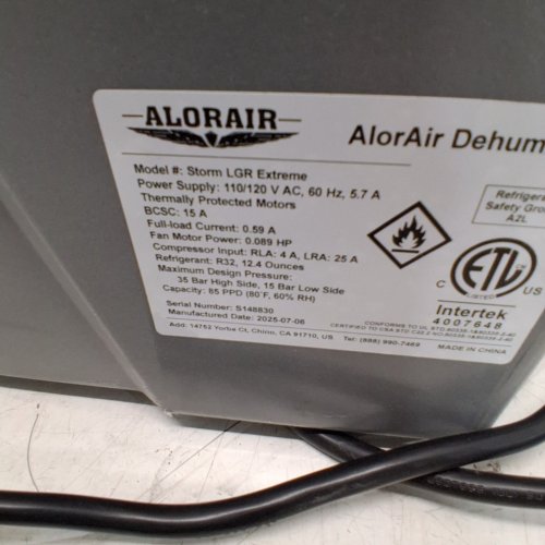 ALORAIR STORM LGR EXTREME SMART WIFI COMMERCIAL DEHUMIDIFIER WITH PUMP, COVERS 2300 SQ.FT - YELLOW (MODEL: STORM LGR EXTREME) image 4