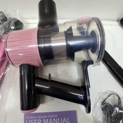 OIRFND CORDLESS STICK VACUUM CLEANER WITH POWERFUL SUCTION - PINK (MODEL: A27) image 4