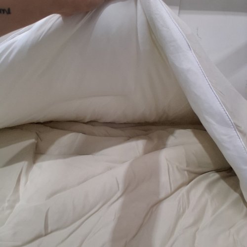 MELLOW MARSHMELLOW COMFORTER EXTRA FLUFFY DOUBLE-STUFFED DOWN ALTERNATIVE DUVET INSERT - QUEEN/FULL (90" X 90") - SAND image 3