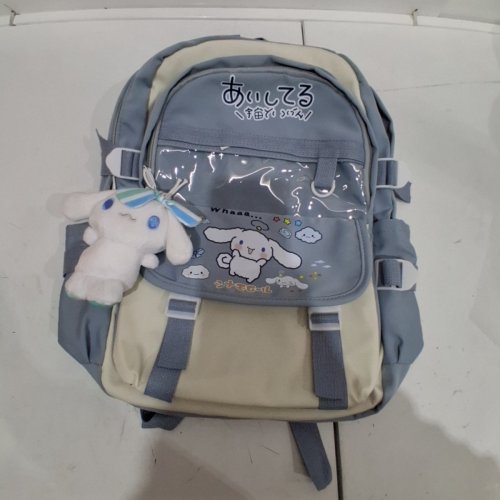 CINNAMOROLL CHARACTER BACKPACK - BLUE AND CREAM image 2
