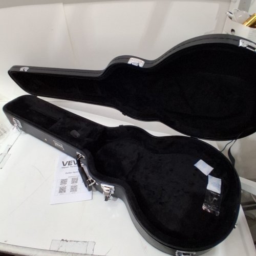 ACOUSTIC GOURD-SHAPED GUITAR HARD CASE - 43" - BLACK (MODEL: HL-41A) image 3