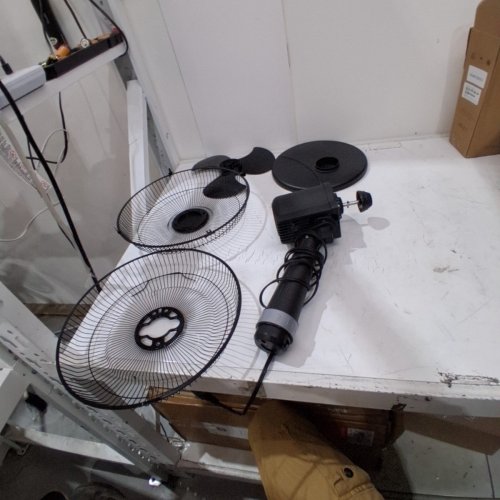 MAINSTAYS 3-SPEED STATIONARY/OSCILLATING TABLE FAN - 12" - BLACK (MODEL: TF3-30E) image 3