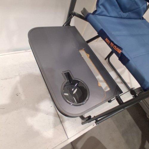 ASCEND PATHFINDER DIRECTORS CHAIR WITH SIDE TABLE - 300LBS MAX - BERING SEA/DRESS BLUE (MODEL: FC-065L / 4551406) image 4