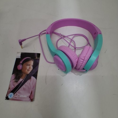 KIDS JLAB JBUDDIES (2ND GEN) WIRED FOLDING HEADPHONES - PINK/TEAL (MODEL: HJBUDDIES2RPNK6) image 2