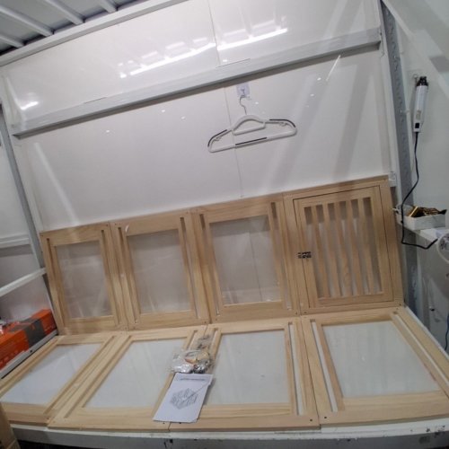 LOVIVO INDOOR 8-PANEL DOG PLAY PEN - FOR SMALL AND MEDIUM DOGS - NATURAL image 2