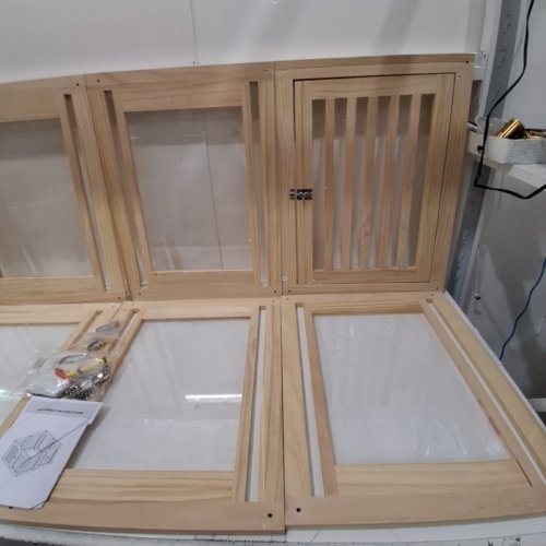 LOVIVO INDOOR 8-PANEL DOG PLAY PEN - FOR SMALL AND MEDIUM DOGS - NATURAL image 4