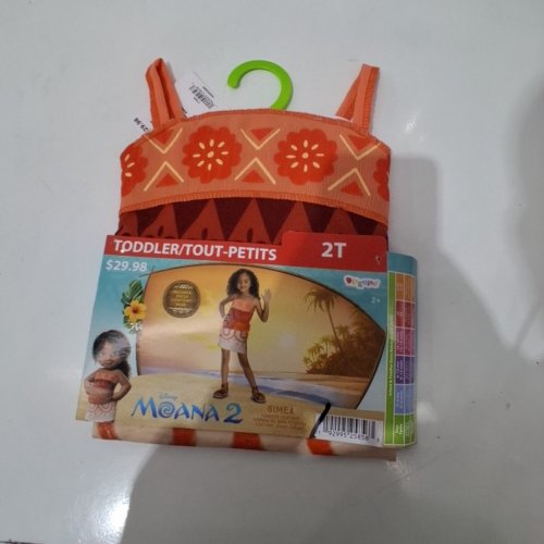TODDLER DISGUISE MOANA 2 SIMEA COSTUME - 2T - ORANGE (STYLE: 171089S) image 2
