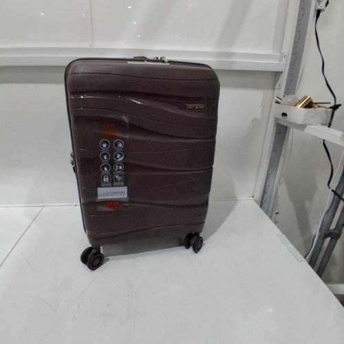 JOYWAY SPINNER SUITCASE WITH LOCK - 20" - DARK BROWN image 3