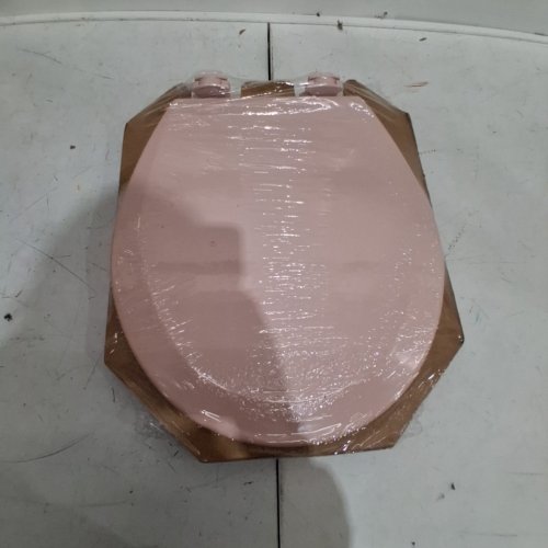 BEMIS SLOW-CLOSE CHURCH/ROUND PLASTIC TOILET SEAT - VENETIAN PINK - (MODEL: 500EC 063) image 2