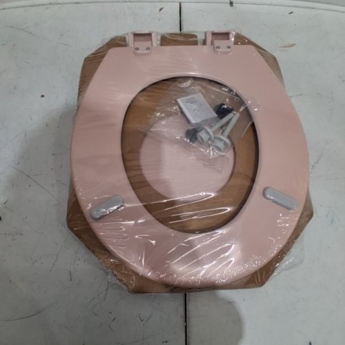 BEMIS SLOW-CLOSE CHURCH/ROUND PLASTIC TOILET SEAT - VENETIAN PINK - (MODEL: 500EC 063) image 3