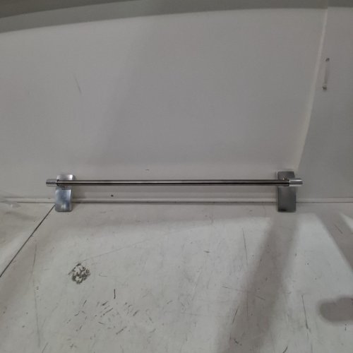 COMMAND BATHROOM TOWEL BAR ORGANIZER - 24" - HOLDS UP TO 10LB MAX - SATIN NICKEL (MODEL: image 2