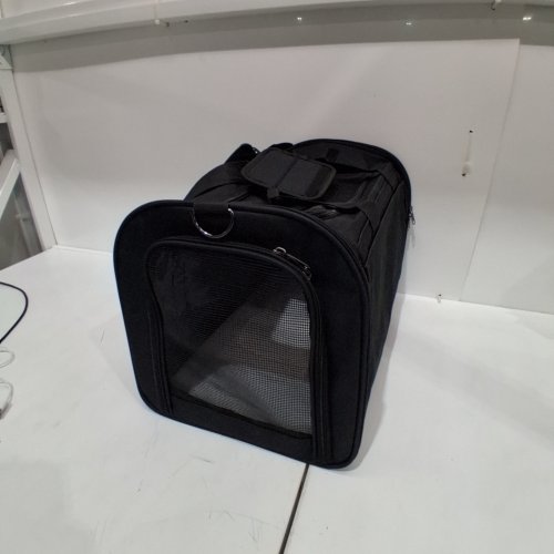 SOFT-SIDED FOLDABLE PET CARRIER - 18" X 12.5" X 12" - BLACK image 2