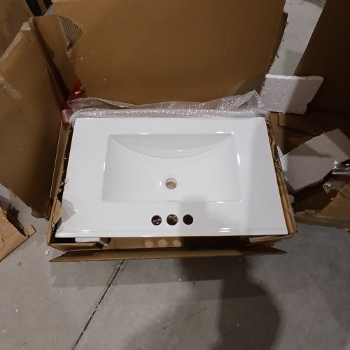 LIKIMIO BATHROOM VANITY WITH SINK - 30" - WHITE (MODEL: HK-KZXST-23) image 10