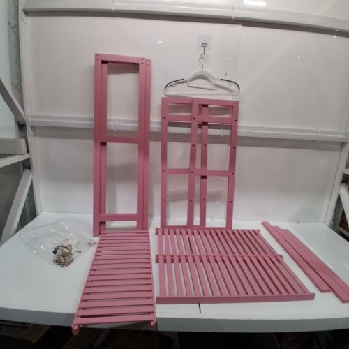 SMIBUY BATHROOM OVER TOILET STORAGE SHELF - 67" X 10.2" X 24.8" - PINK (MODEL:SBOTRPK01) image 3